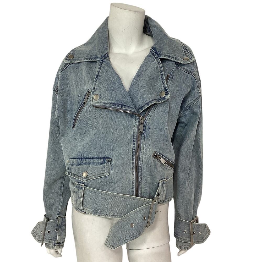 Ena Pelly Belted Mid Blue Wash Kiera Jacket Size AUS 10 / US 6 - Picture 2 of 4